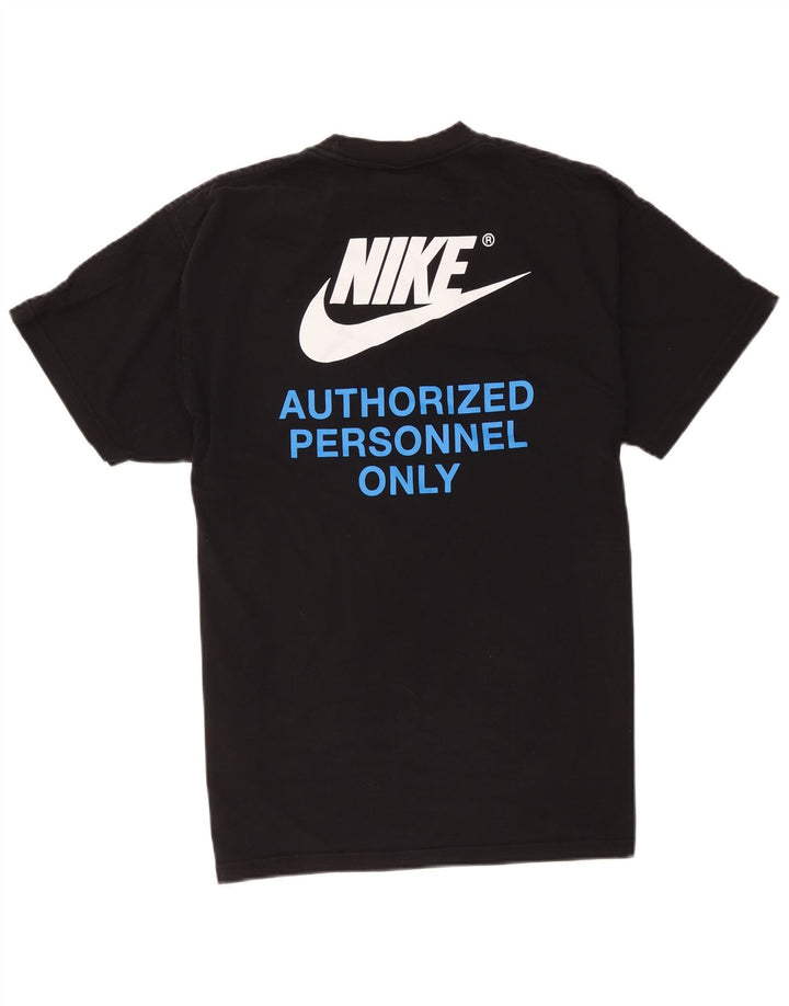 Nike Herre grafisk T-shirt Top Medium Sort Bomuld