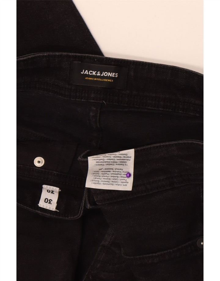 Jack & Jones Herre GLENN Slim Jeans W30 L30 Sort Bomuld