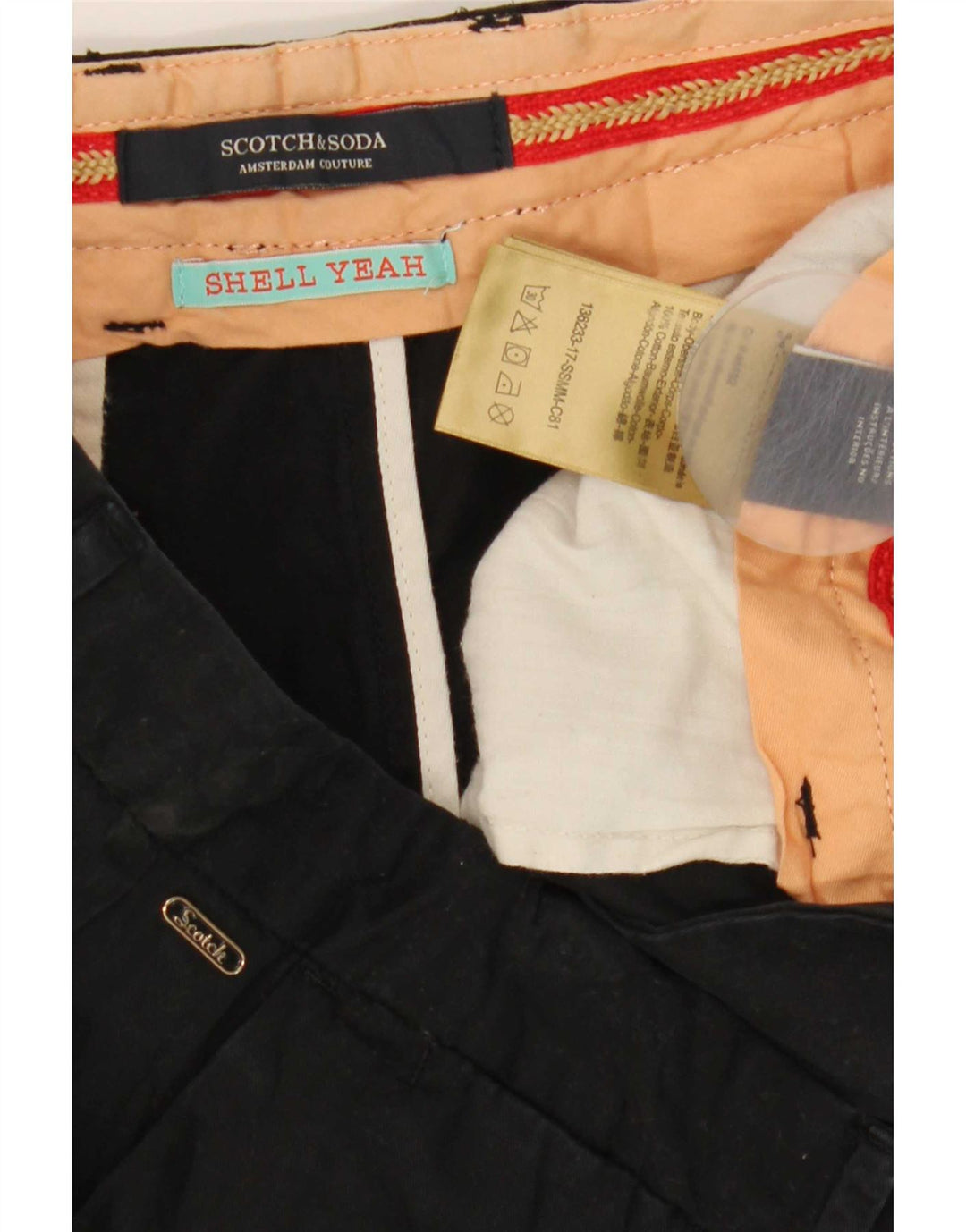 Scotch & Soda Herre Chino Shorts W33 Medium Sort Bomuld