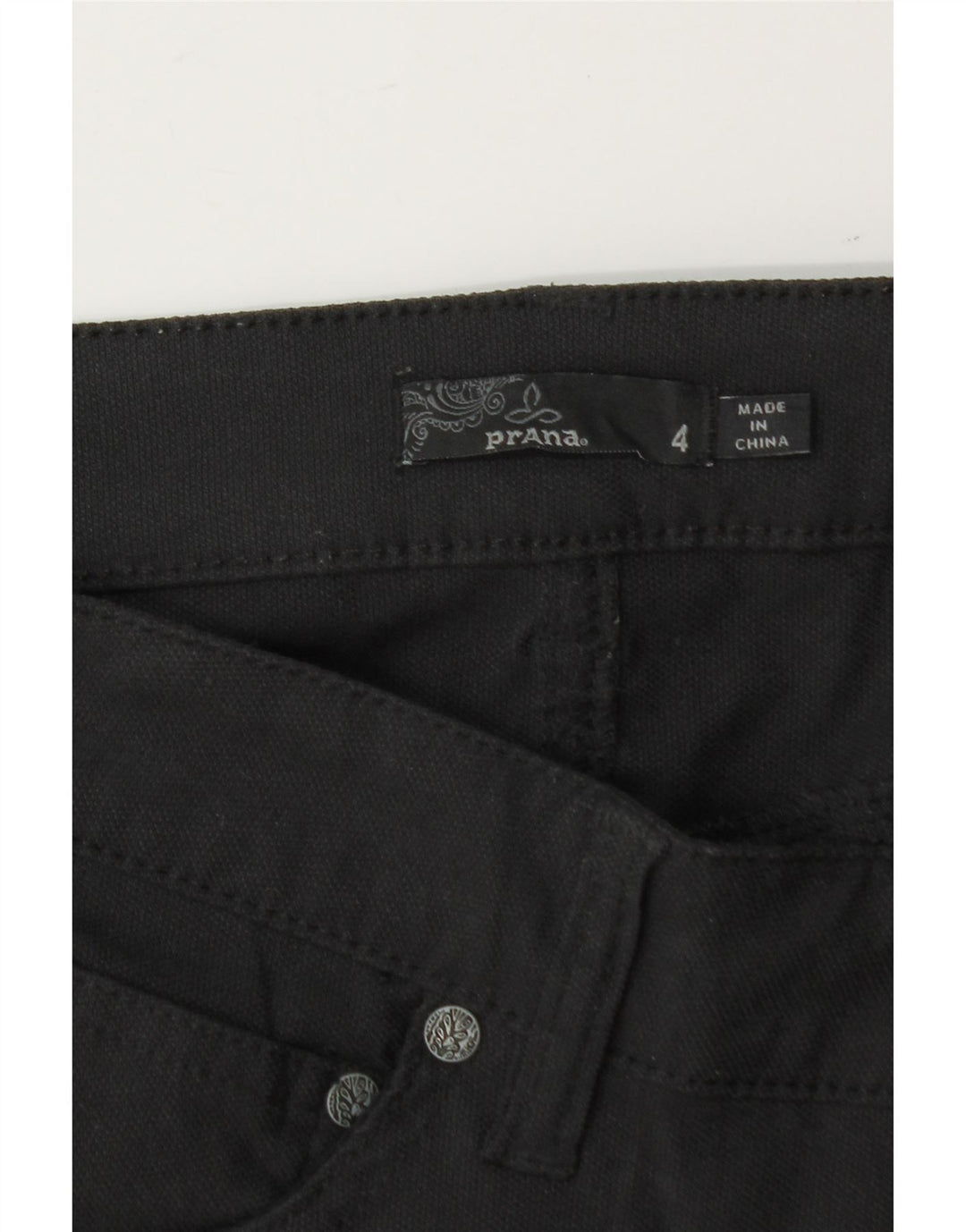 PRANA Womens Skinny Jeans US 4 Small W30 L29 Black Vintage Prana and Second-Hand Prana from Messina Hembry 