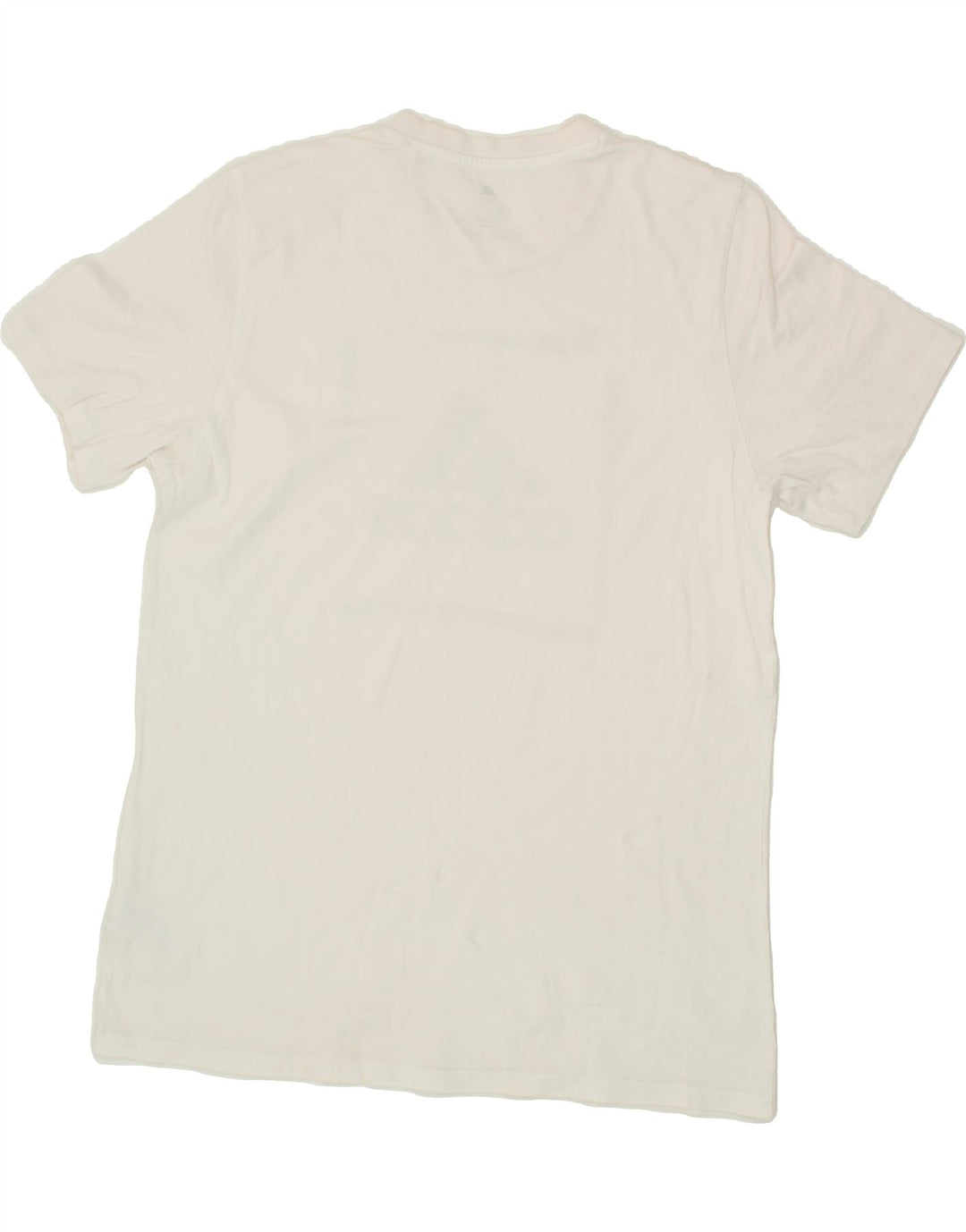ADIDAS Mens Graphic T-Shirt Top Medium White Cotton Vintage Adidas and Second-Hand Adidas from Messina Hembry 