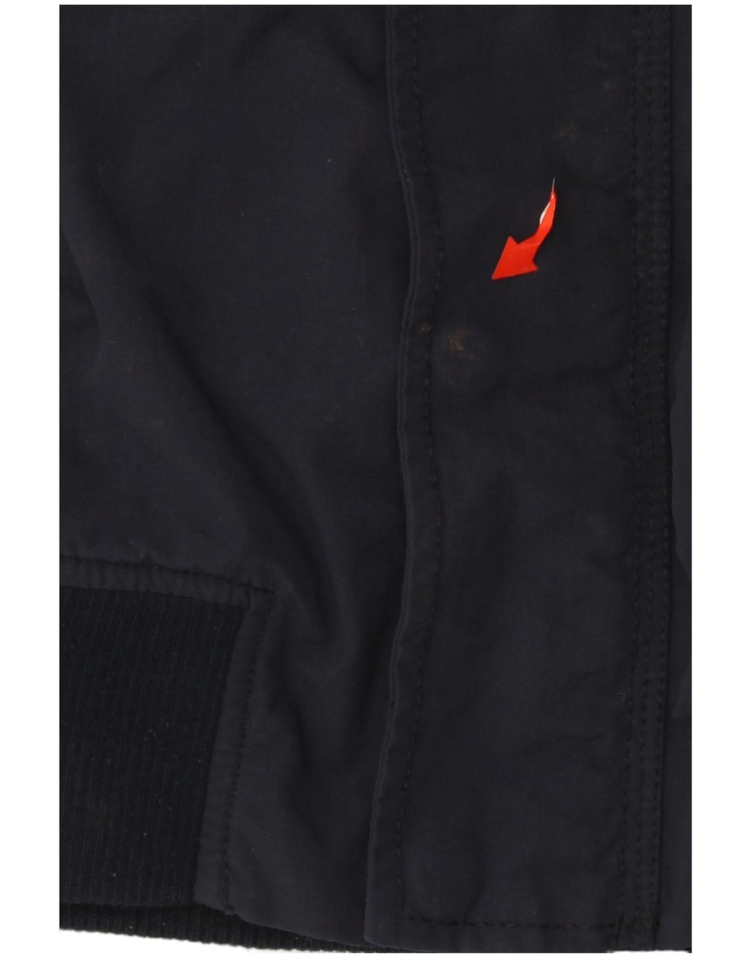 Fat Face Herre Hooded Bomber Jacket UK 36 Small Navy Blue Polyester