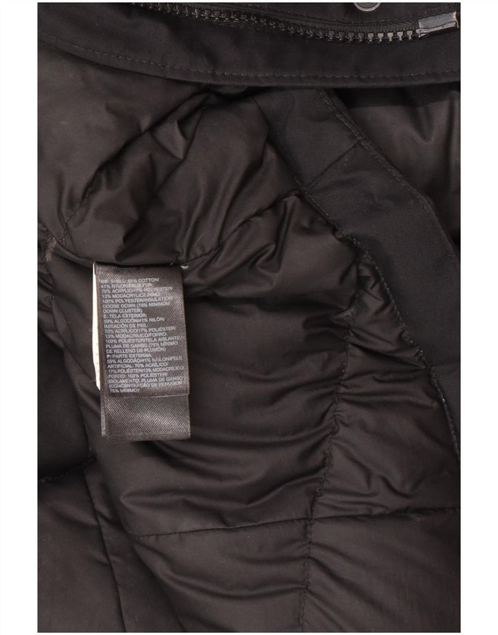 The North Face Dame Polstret Frakke UK 10 Small Black Bomuld