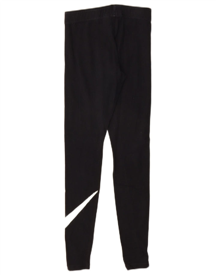 Nike grafiske leggings til kvinder UK 4 XS sort bomuld