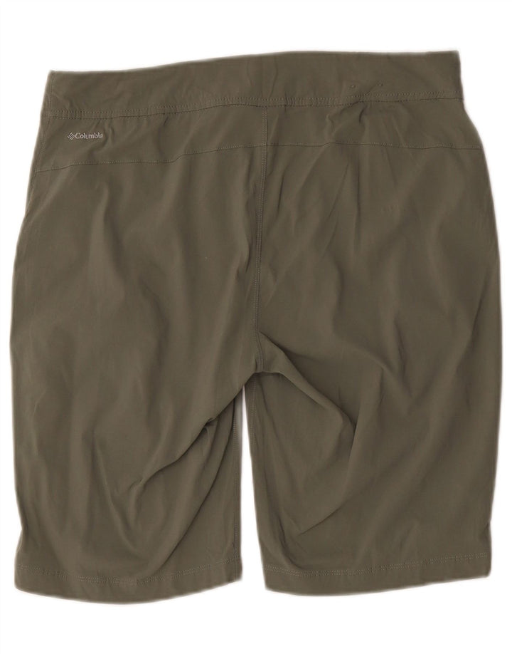 Columbia Womens Omni-Shield Shorts US 12 Large W34 Khaki Nylon