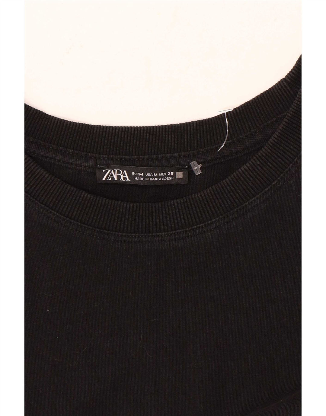 Zara Dame Langærmet Tiered Dress UK 14 Medium Sort