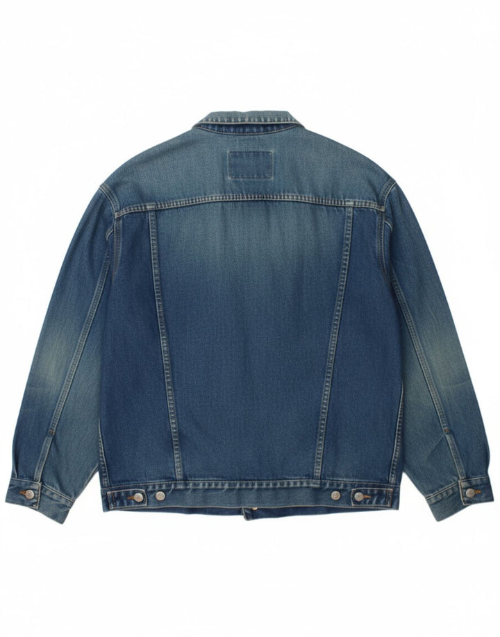 VINTAGE Mens Worker Wear Denim Jacket UK 38 Medium Blue
