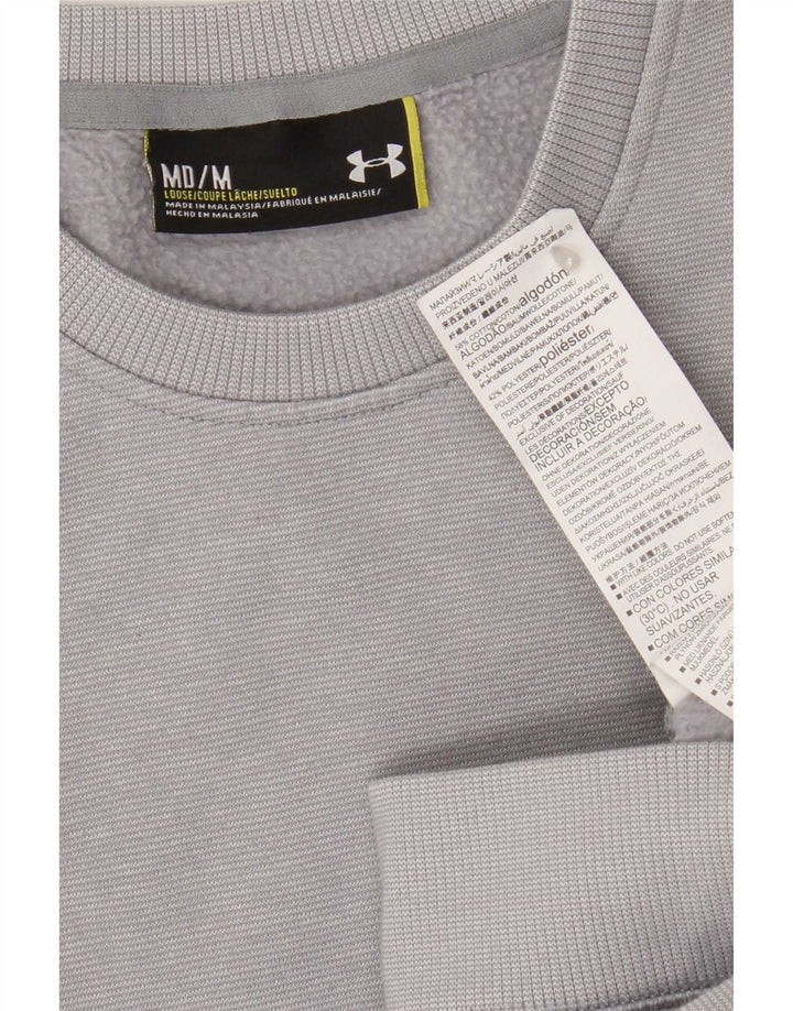 Under Armour Herre Sweatshirt Jumper Medium Grå Bomuld