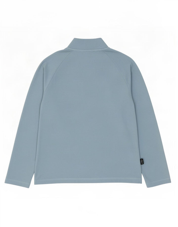 Asics Dame Fleece Jumper med lynlås DK 12 Medium Blue Polyester