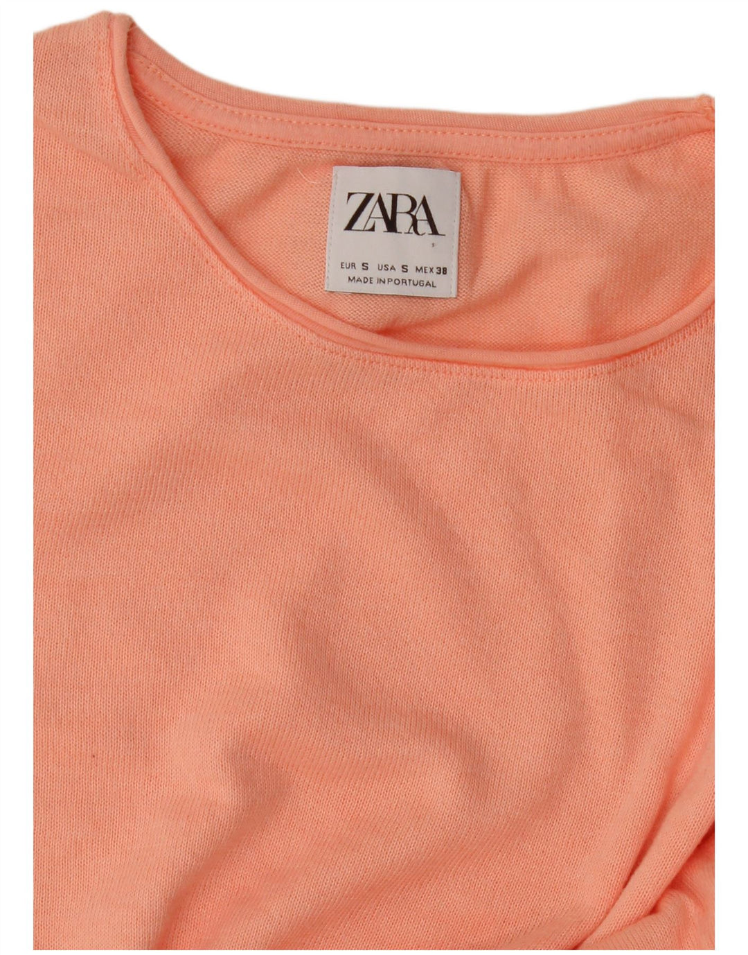 Zara Dame Oversized T-Shirt Top UK 10 Small Pink