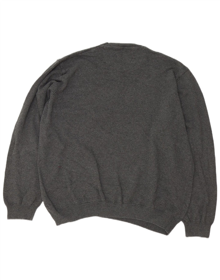 Marks & Spencer Herre Regular Fit Jumper Sweater med rund hals 2XL Grå Bomuld