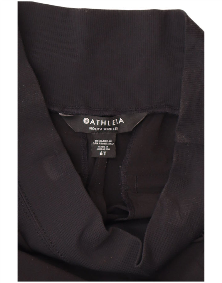 ATHLETA Womens Tracksuit Bukser med brede ben US 6 Medium Black Polyester