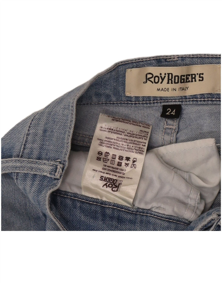 Roy Rogers Dame Flared Jeans W24 L28 Blå Bomuld