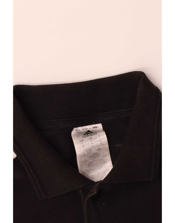 Adidas Polo Shirt til mænd Stor sort bomuld