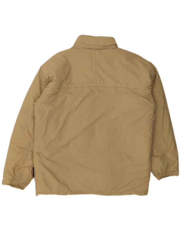 K-Way Herre Windbreaker Jacket UK 40 Stor Beige Polyamid
