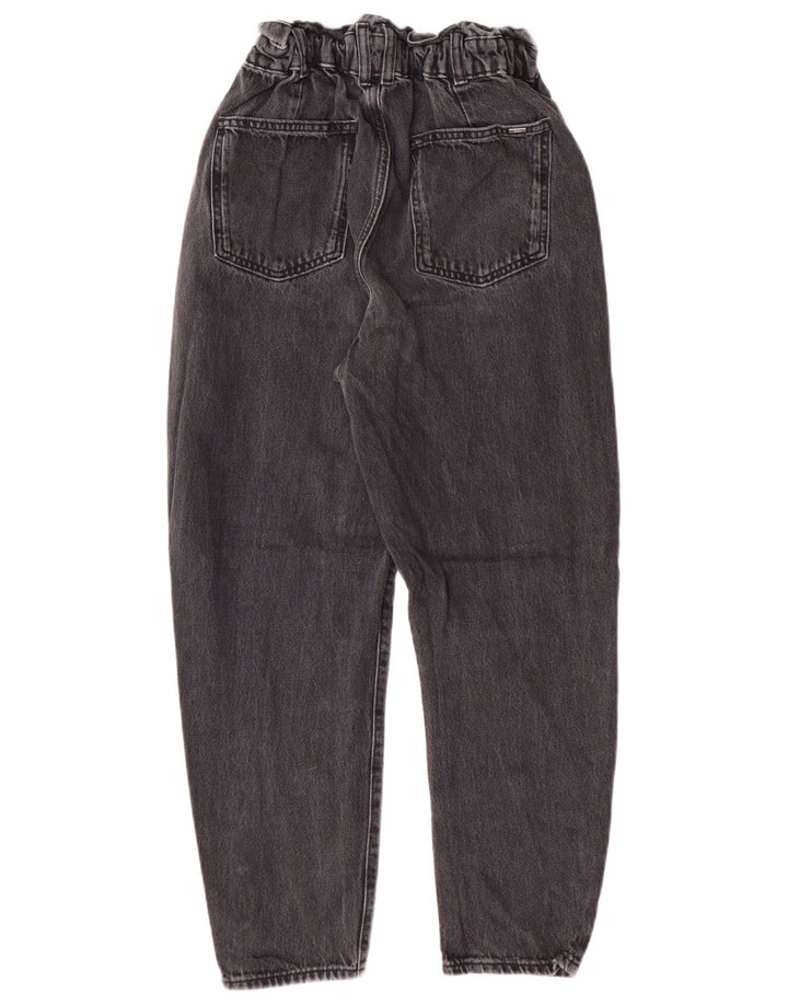 Zara Dame Højtaljede tilspidsede Jeans EU 34 2XS W24 L25 Grå Bomuld Moderne