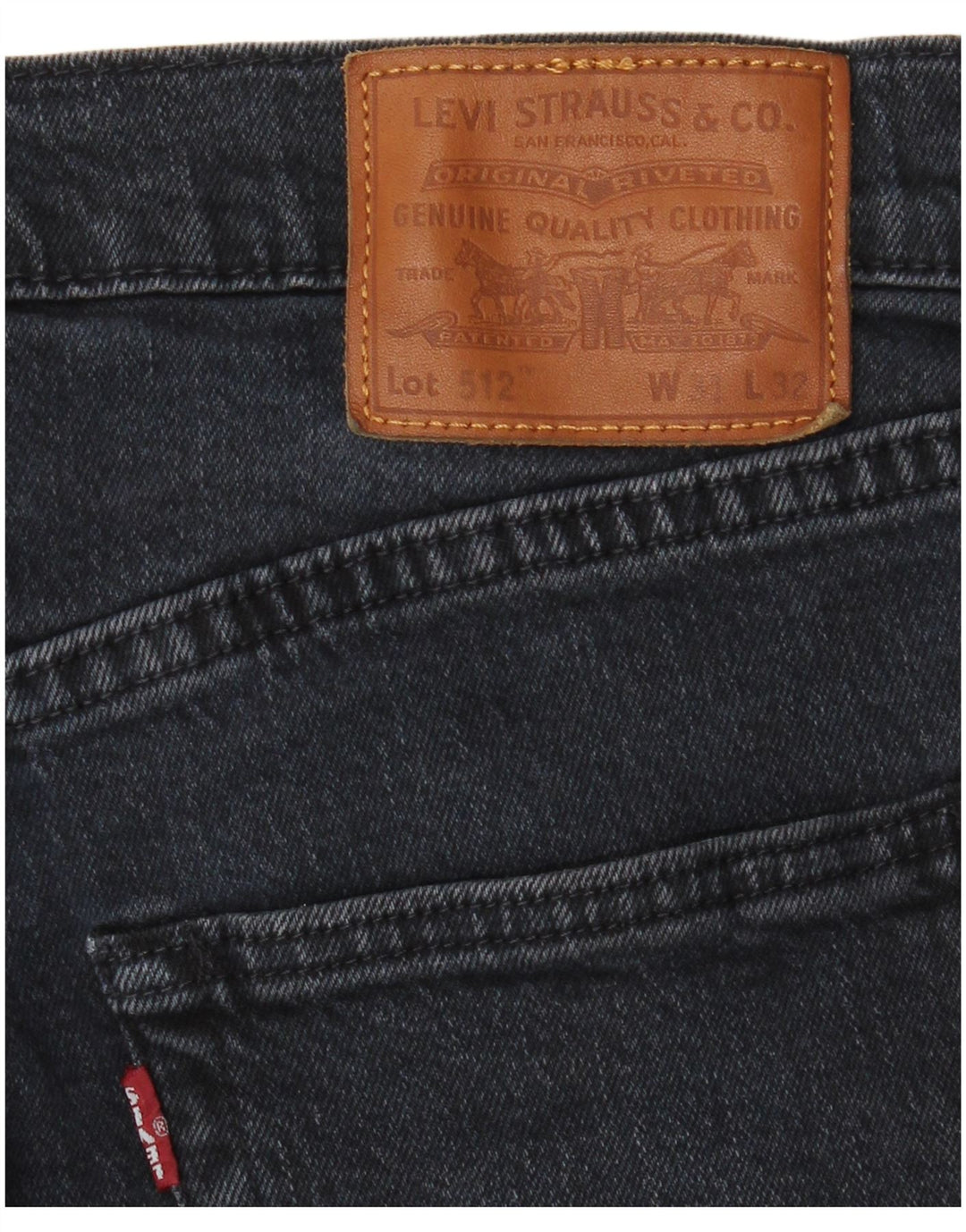 Levi's Herre 512 Slim Tapered Jeans W31 L26 Navy Blue