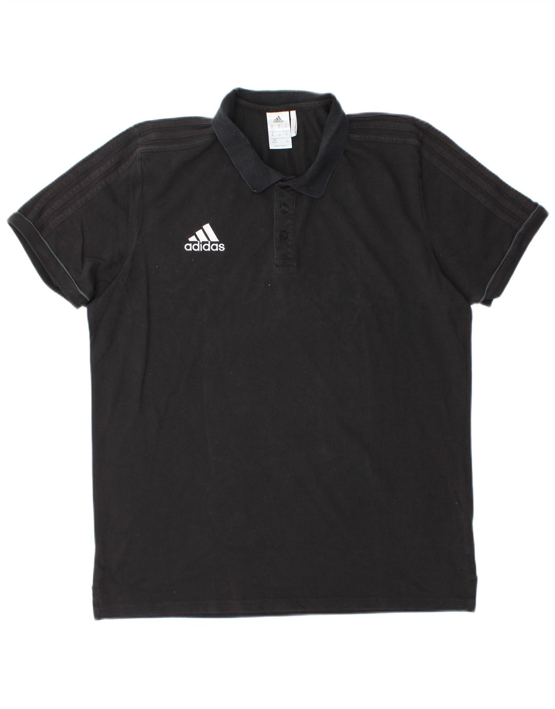 ADIDAS Climalite poloshirt til mænd XL sort bomuld