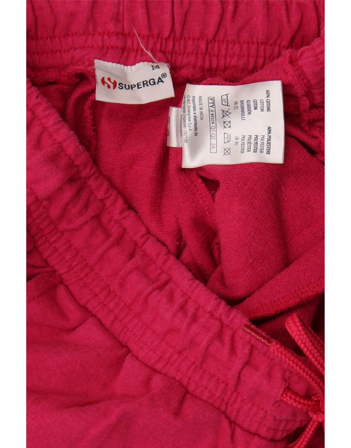 SUPERGA Womens Tracksuit Trousers Joggers UK 14 Medium  Pink Striped Vintage Superga and Second-Hand Superga from Messina Hembry 