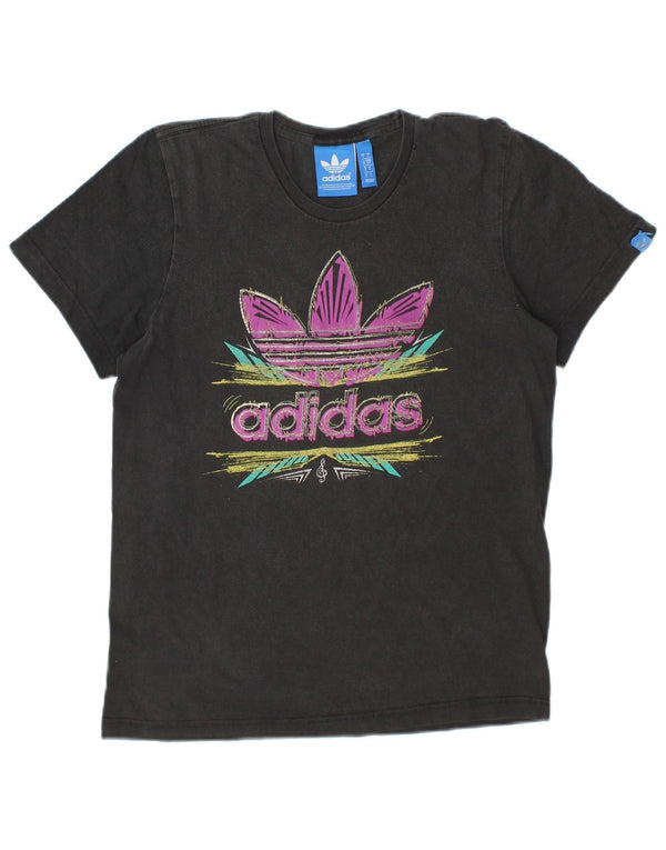 Adidas Grafisk T-shirt top til mænd, lille grå