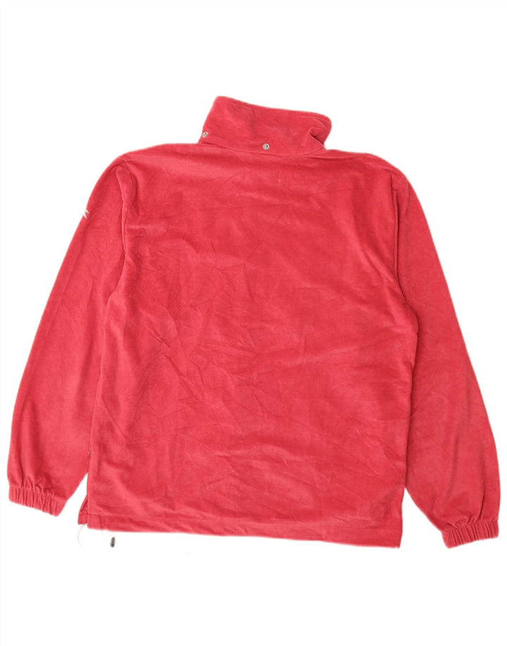 DIADORA Womens Oversized Fleece Jacket UK 6 XS Pink Polyester