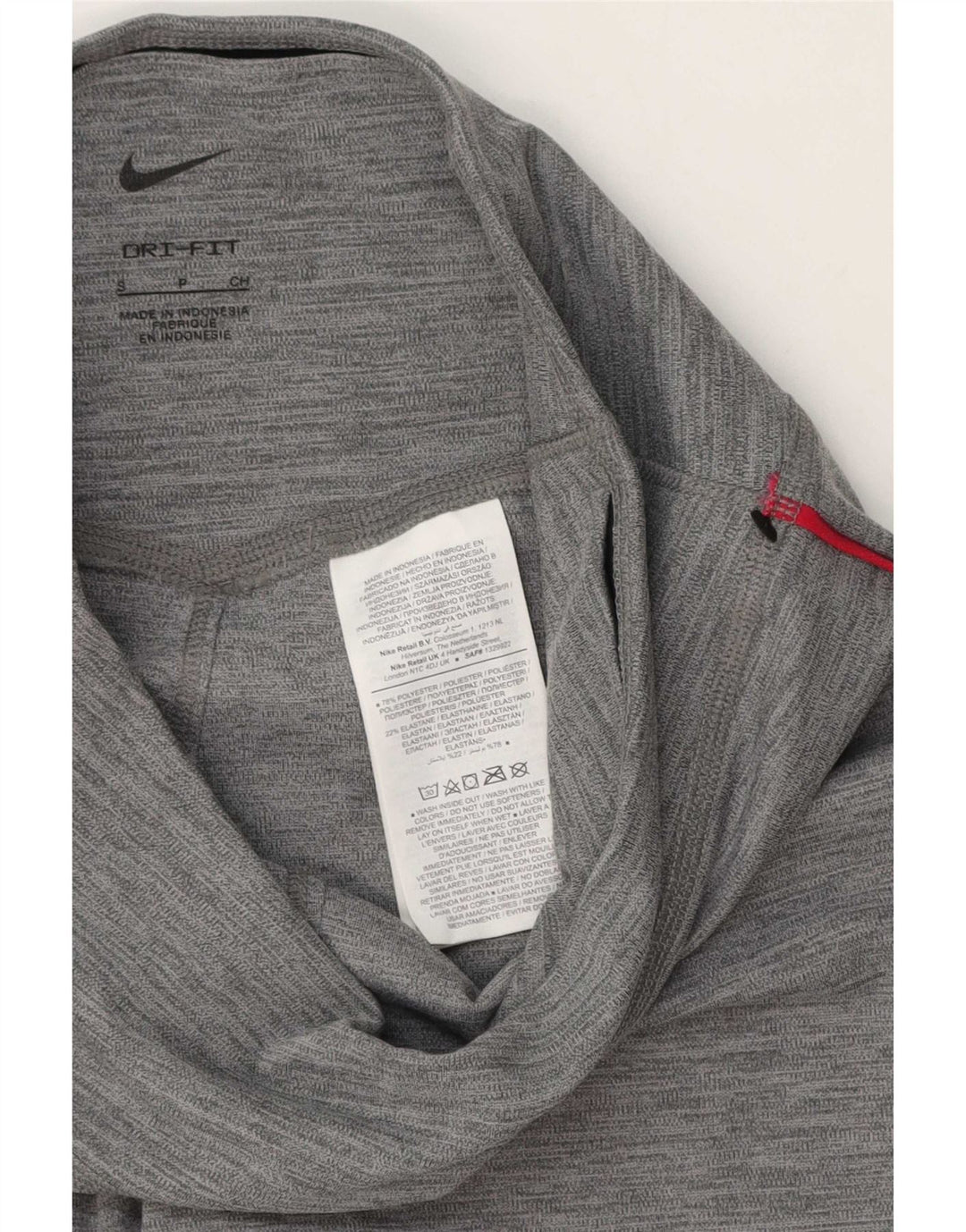 Nike Dame Dri Fit Grafiske Leggings UK 10 Small Grå Polyester