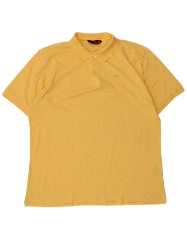 Kappa herre poloshirt XL gul bomuld