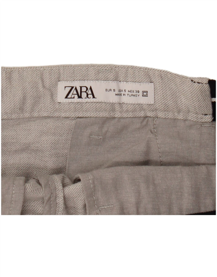 Zara Herre Chino Shorts Små W30 Grå