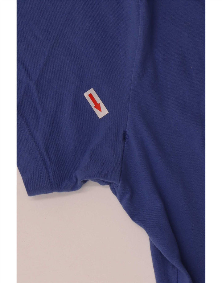 Reebok Herre grafisk T-shirt top mellemblå bomuld