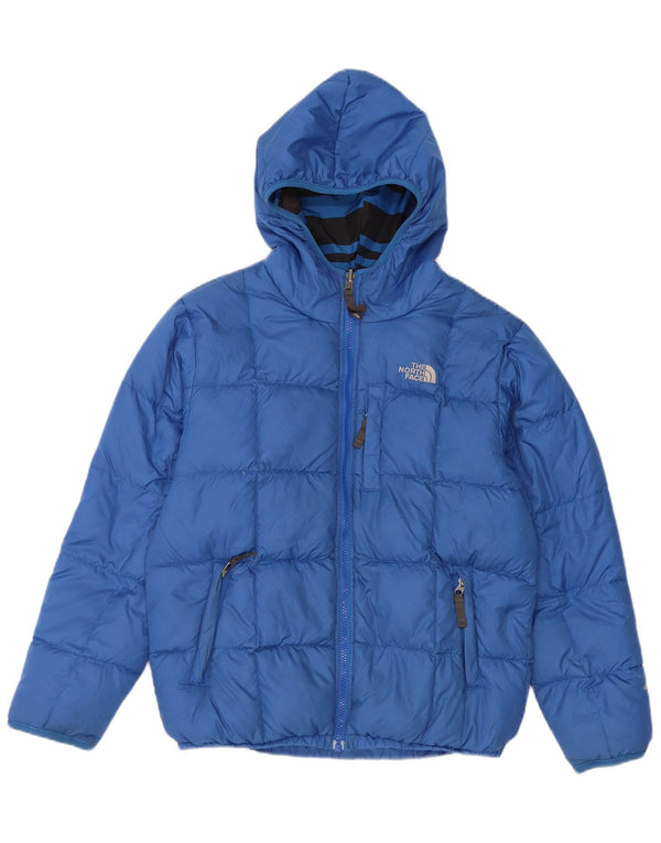 The North Face Boys Hætte Vendbar Polstret Jakke 12-13 År Stor Blå