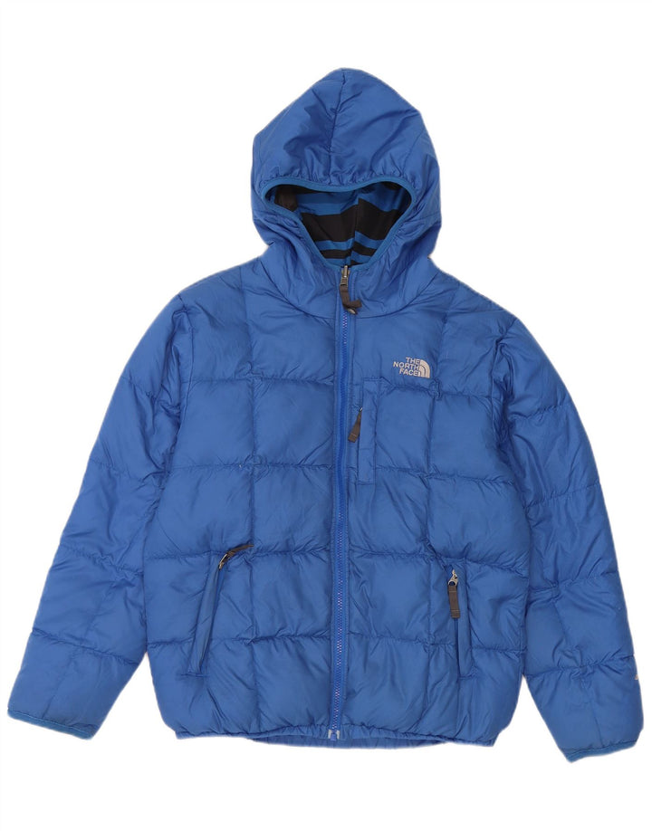 The North Face Boys Hætte Vendbar Polstret Jakke 12-13 År Stor Blå