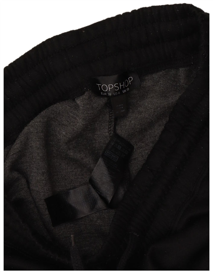 Topshop Dame træningsdragt Bukser UK 10 Small Black Colourblock Polyester