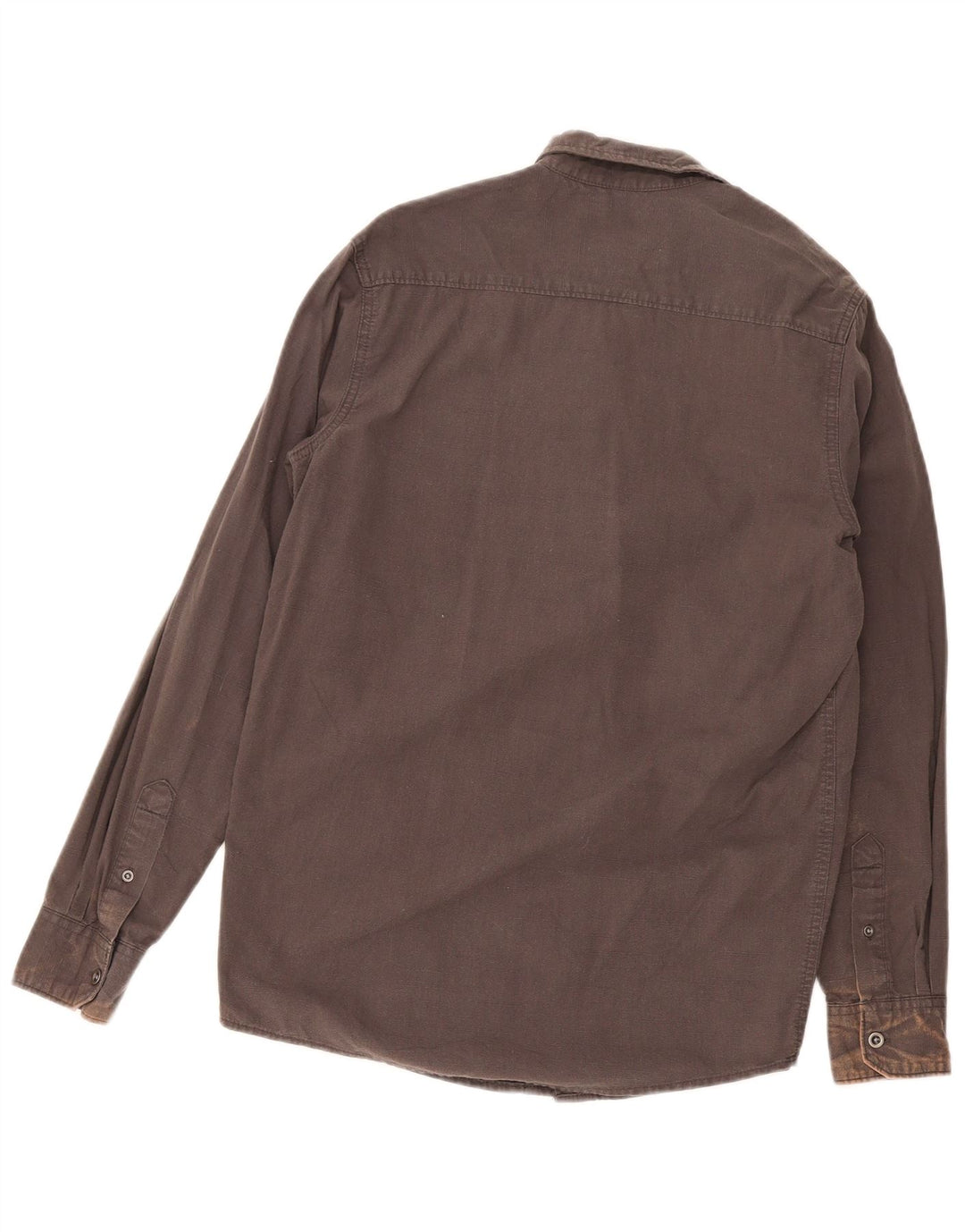 Wrangler herre Regular Fit skjorte lille brun bomuld