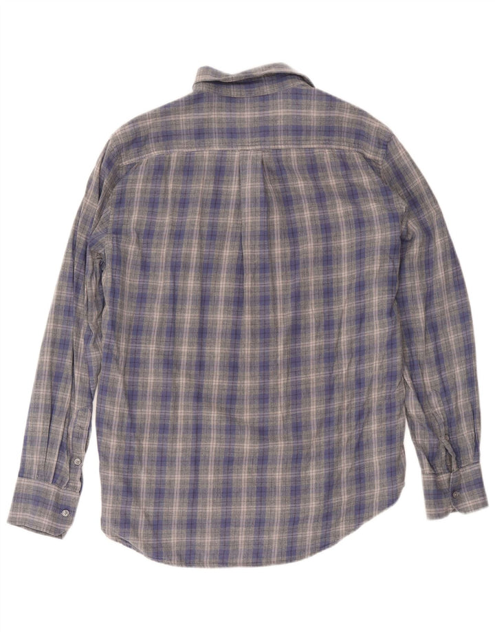 Dacks Herre Regular Fit Flanellskjorte XL Blå Ternet Bomuld