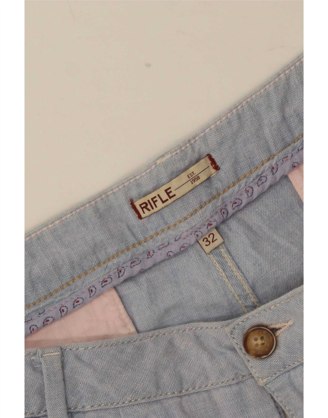 Riffel Dame Chino Shorts Large W32 Blå