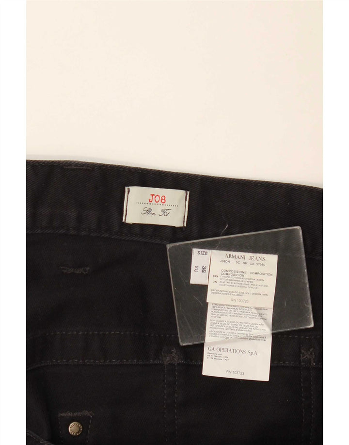 Armani Herre J08 Slim Jeans W36 L30 Sort Bomuld