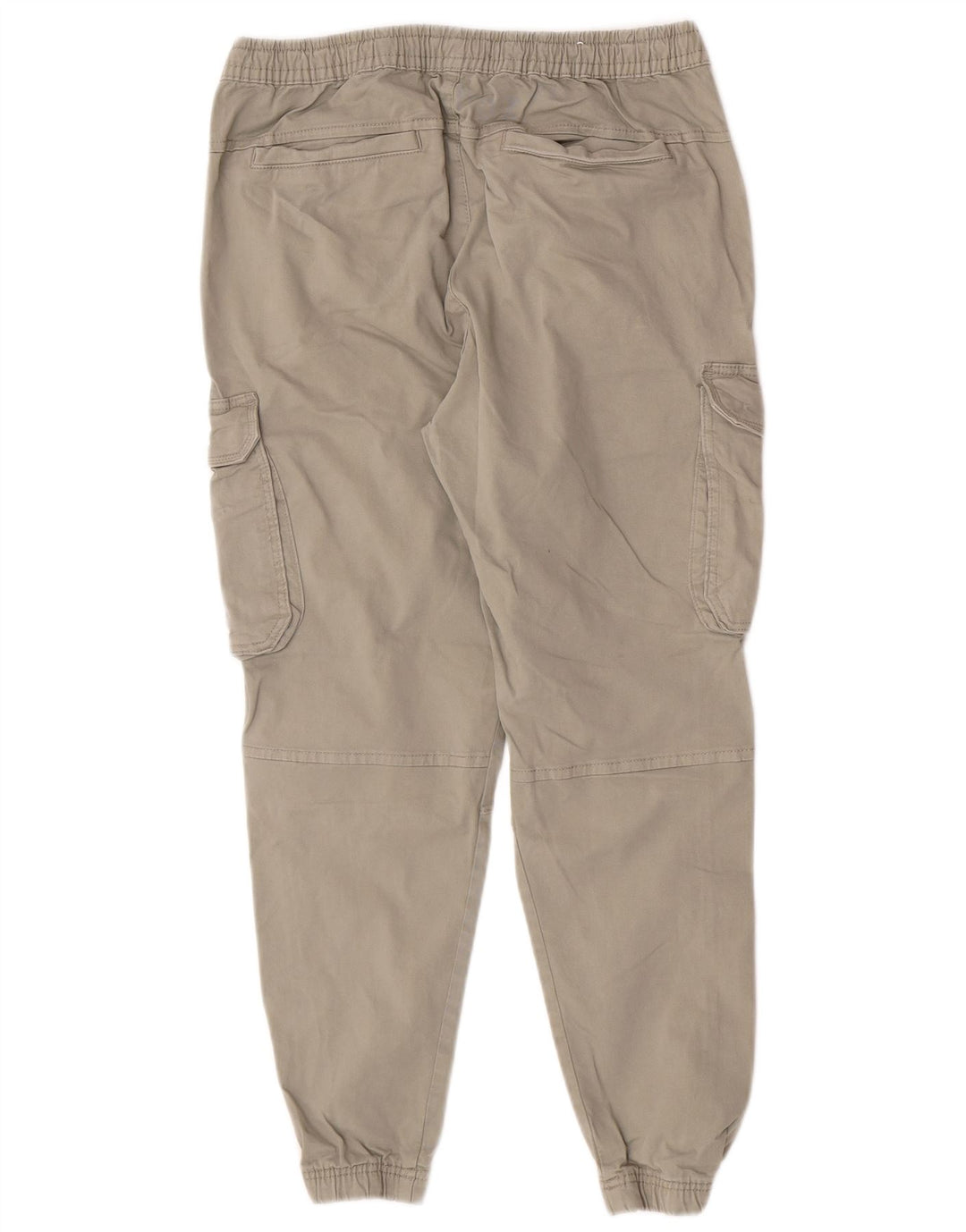Zara Herre Joggers Cargo Bukser W30 L27 Grå Bomuld