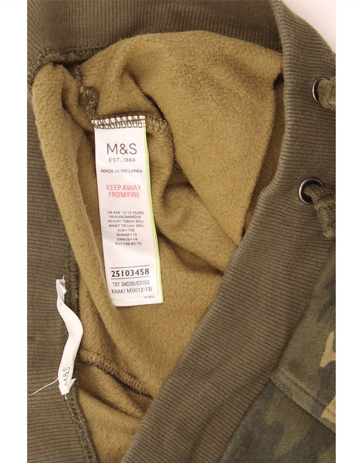 Marks & Spencer Boys Træningsdragt Bukser Joggers 12-13 år Khaki