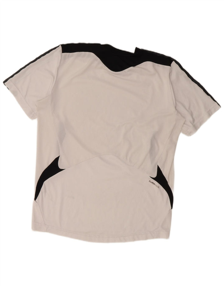 ADIDAS Herre Climacool T-Shirt Top Medium White Colourblock