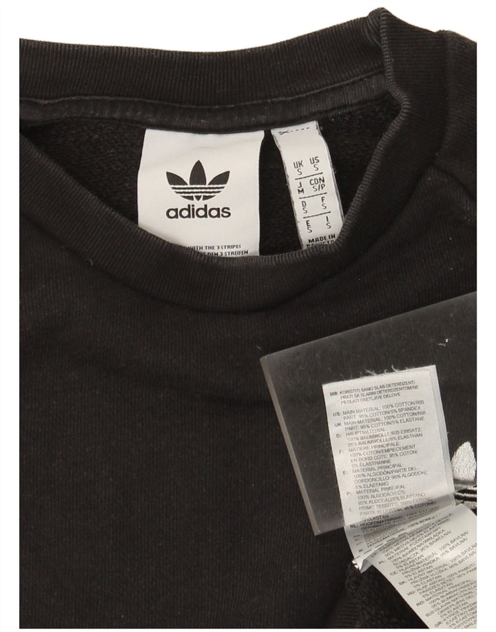Adidas Sweatshirt-trøje til mænd, lille sort bomuld