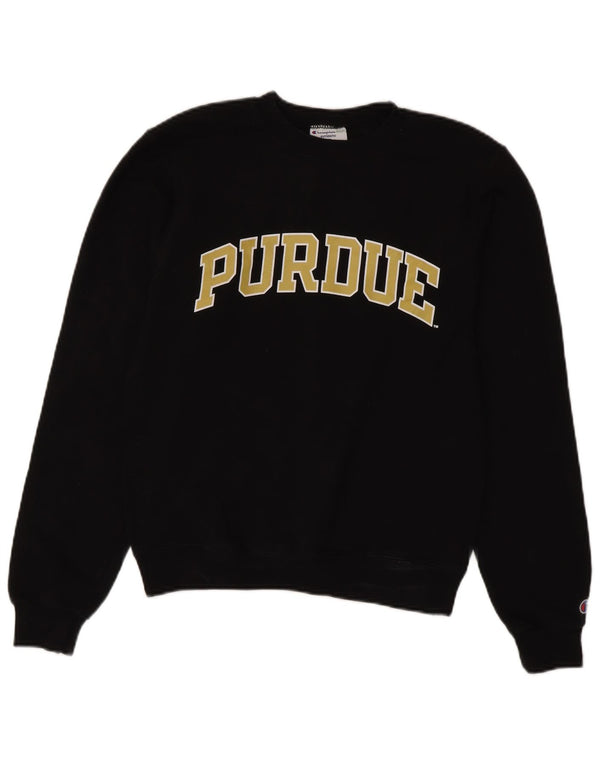 Champion Herre Purdue Graphic Sweatshirt Jumper XS Sort
