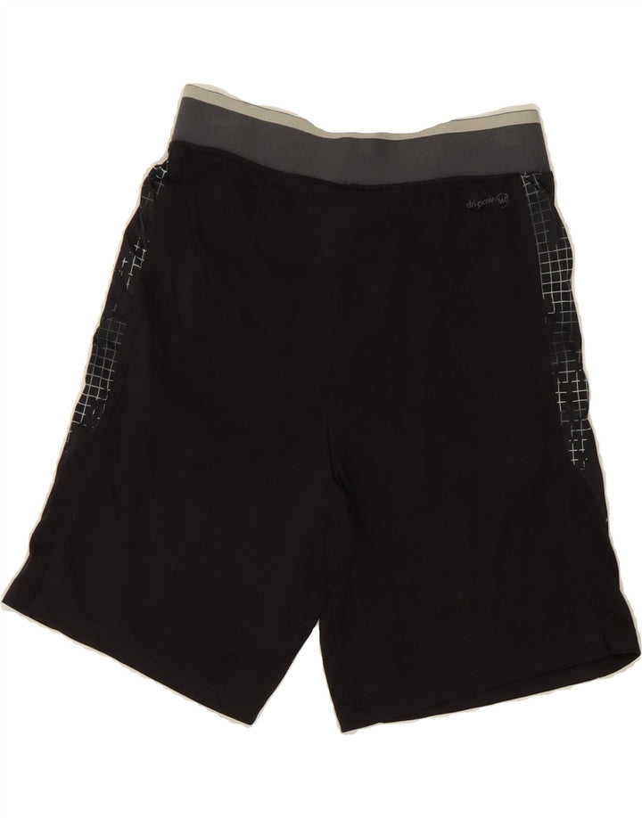RUSSELL ATHLETIC Boys Sport Shorts 10-11 Years Large Black Polyester Vintage Russell Athletic and Second-Hand Russell Athletic from Messina Hembry 