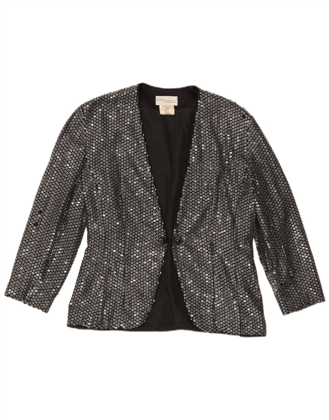 Bruce oldfield Dame Blazer Jacket UK 12 Medium Sølv