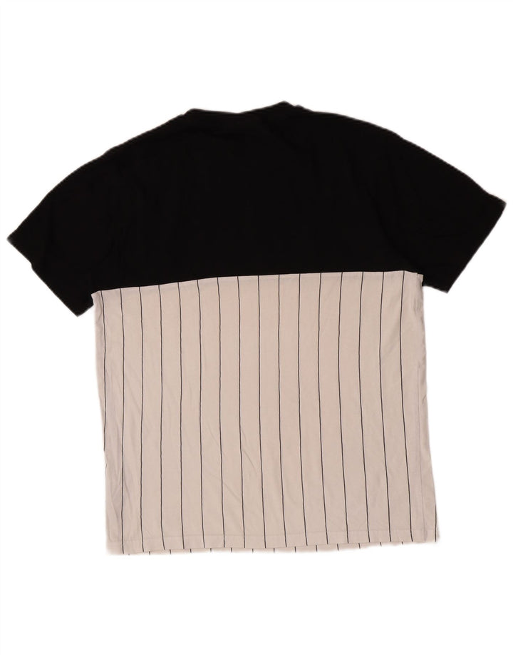 FILA Herre grafisk T-shirt Top Lille Sort Colourblock Bomuld