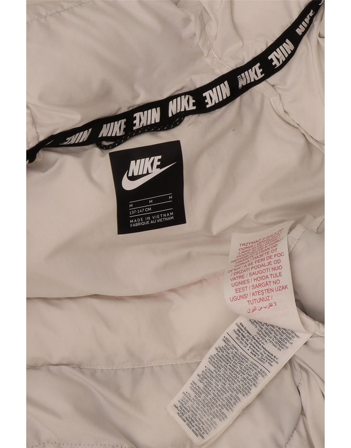 NIKE Polstret hættejakke til drenge 10-11 år Medium Sort Colourblock