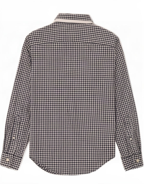 Abercrombie & Fitch Herreskjorte XS Marineblå Gingham Cotton