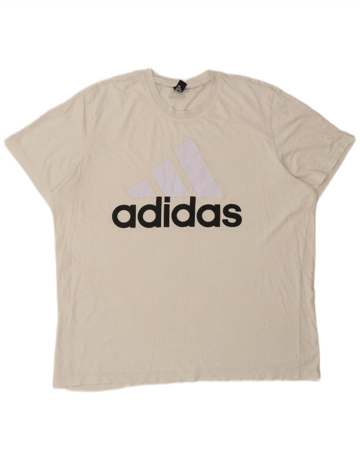 Adidas Grafisk T-shirt top til mænd 2XL Off White