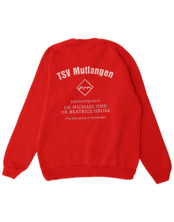 Adidas Grafisk Sweatshirt Jumper Medium Rød Bomuld