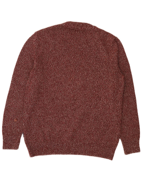 Barbour Herre Crew Neck trøje Sweater Medium Burgundy Uld