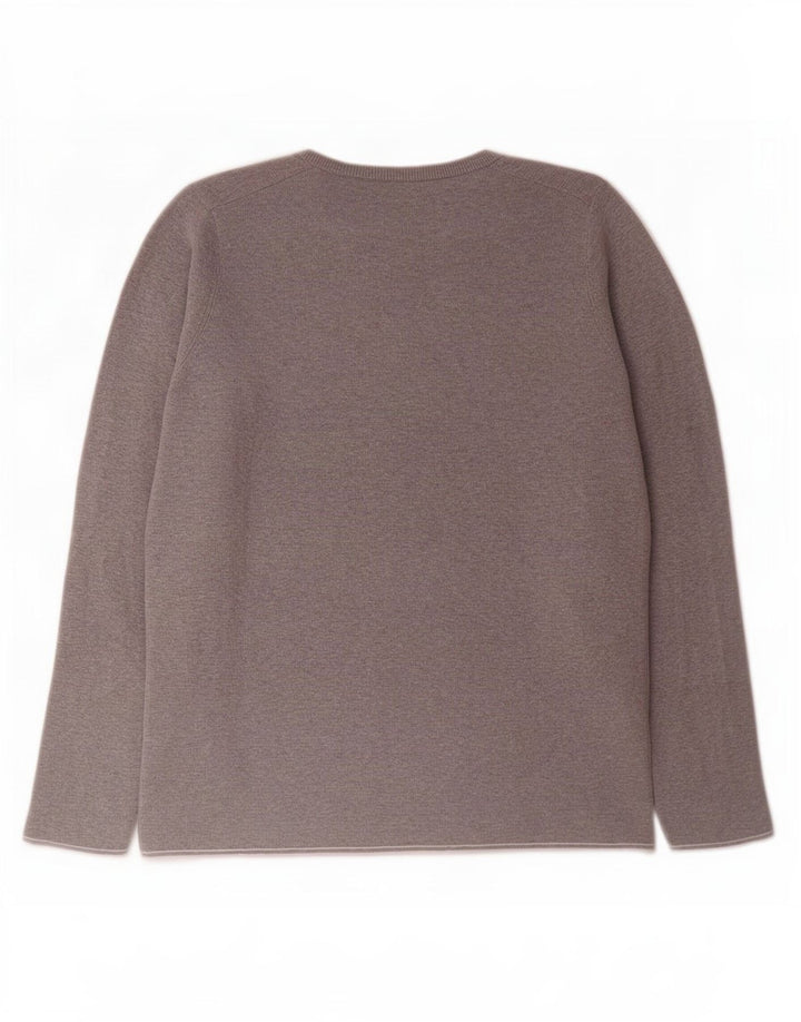 Massimo Dutti Herre Crew Neck Jumper Sweater Medium Grey Bomuld